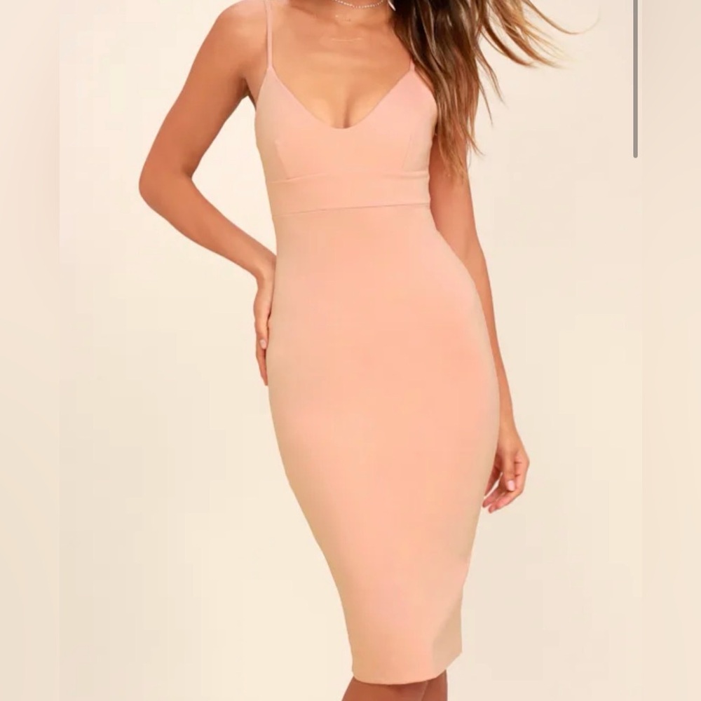 Lulus Pink Midi Dress